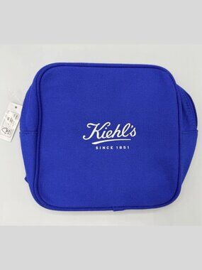 Kiehl's Ocean Blue Makeup Travel Bag New